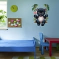 thumbnail image 3 of Cute Panther swinging on swing Playful Animal Wall Art Sticker Designs Vinyl Stickers For Home House Walls Rooms Windows Bedroom Decoration Size (28x28 inch), 3 of 3