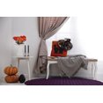 thumbnail image 5 of Simply Daisy Spooky Cats Amethyst Halloween Chenille Area Rug, 5' Round, 5 of 5