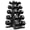 150lb (Pair of 5, 10, 15, 20, 25lb) & Rack, variant on ROALW Hex Dumbbell Sets with Rack, 150lb Rubber Coated Dumbbell Weight Set and Storage Rack, Multiple Options Hand Weights for Strength Training