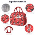 thumbnail image 4 of Womens Red Cartoon Dinosaurs Skiing Pattern Lunch Box for Work,Insulated Lunch Bag for Women,Loncheras Para Mujer,Leakproof Adult Lunch Bag for Work,Beach,Travel,Picnic,Camping, 4 of 7