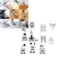 thumbnail image 3 of Presser Foot, Zinc Alloy Corrosion- 11Pcs/Set Durable Sewing Machine Presser Foot, Compatible With Elina  Compatible With Brother, 3 of 8