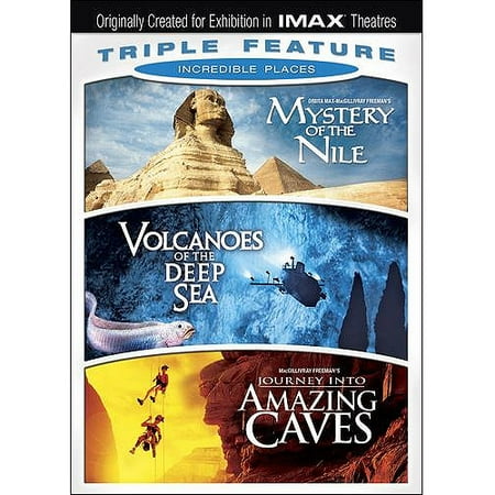 Incredible Places Triple Feature: Volcanoes Of The Deep Sea / Mystery Of The Nile / Journey Into Amazing Caves (Widescreen)