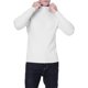 thumbnail image 3 of Jersey QZH.DUAO para hombre, casual, ajustado, cuello alto, blanco, 3 of 7