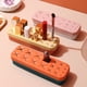 thumbnail image 4 of Titular de lápiz labial cómoda maquillaje pinceles ceja lápiz almacenamiento soporte cosmético pantalla estante decoración hogar baño organizador crema blanco Inevent HA028575-03, 4 of 7