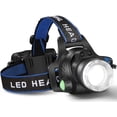 thumbnail image 1 of Linterna frontal, lámpara de cabeza LED recargable por USB, linterna frontal impermeable T6 con 4 modos y diadema ajustable, perfecta para acampar, caminar, cazar Ormromra  WMZL-1529, 1 of 7