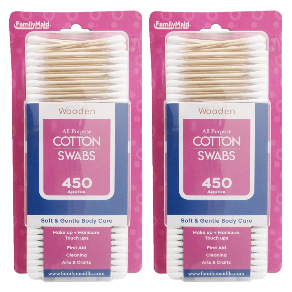 Cotton Swabs Double Tipped Applicator Q Tip Safety Ear Wax Makeup