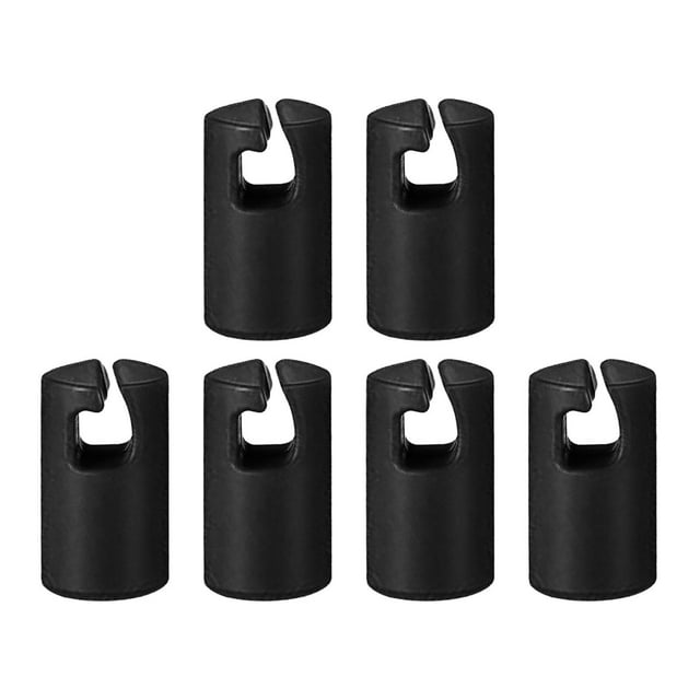 jinwen Capuchons de Perche d'Enceinte de Trampoline Housse de Protection Robuste pour Filles Garçons Jardin Noir 6 Pcs