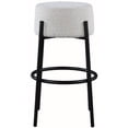 thumbnail image 3 of Meridian Furniture Avalon Cream Boucle Fabric Bar Stool, 3 of 4