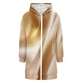 thumbnail image 4 of Bovemsi Sweatshirt for Women Long Zip Up Double Zipper Fleece Jacket Sweatshirts Fall Winter Fashion Clothes Zip Up Hoodie, 4 of 5