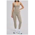 thumbnail image 3 of AEXTO Workout 2 Piece Sets for Women Seamless Halter Tank Top Scrunch Butt Lifting High Waist Leggings Gym Sets, 3 of 7