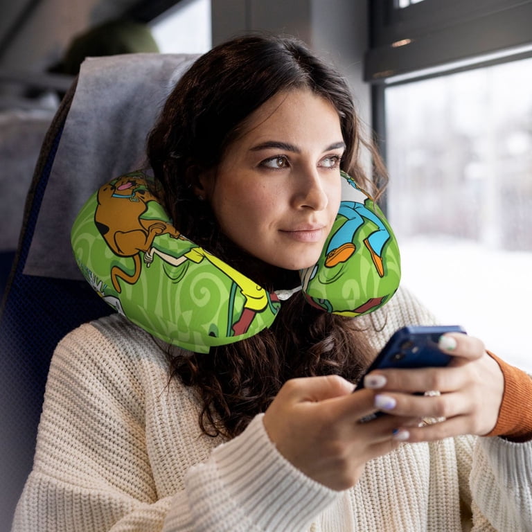 Lsque Scooby-Doo Print Travel Pillow Memory Foam - Head Neck