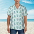 thumbnail image 4 of Fotbe Sea Turtle Hawaiian Shirt for Men Unisex Summer Beach Casual Short Sleeve Cotton Linen Button Down Shirts-X-Large, 4 of 9