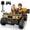 Yellow, variant on TOKTOO 24V Powered Ride on Dump Truck, 24V 2 Seater Ride on Car for Big Kid, 24 Volt Ride on Toy with Powerful Wheels for Boy Girl, 24V Ride Ons for Kid Aged 3-8Y, Green