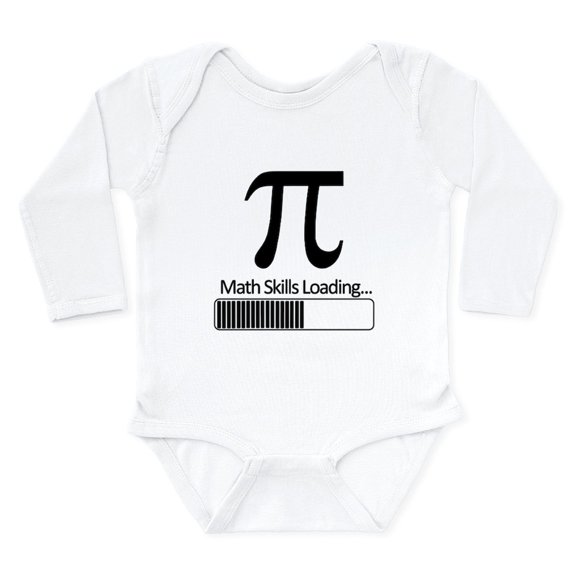 CafePress - Math Skills Loading Body Suit - Long Sleeve Cotton Baby Bodysuit