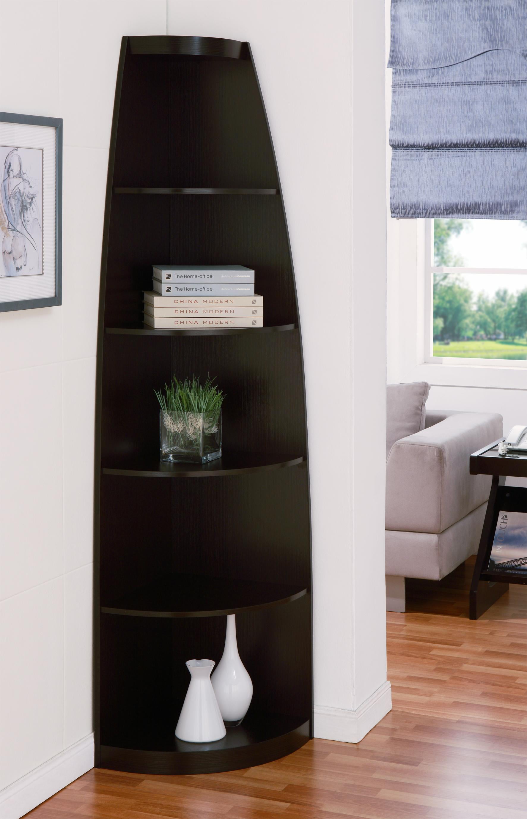 Kayden 5Shelf Corner Display Case