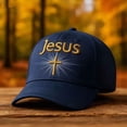 thumbnail image 3 of Baseball Cap for Men with Embroidered Design and UPF Sun Protection, Unisex Washed Cotton Hat for Outdoor Activities, 3 of 6
