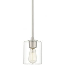 Designers Fountain Liam Platinum (Satin) One Light Pendant, 93030-SP