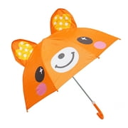 3D Pop-Up Orange Bear Cute Umbrella