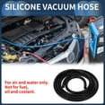 thumbnail image 2 of Manguera de Tubo de Vacío de Silicona de 5FT 3/16" 5mm ID 2.5mm de Grosor para Línea de Vacío de Aire Automotriz Ford Silicona Negra de Alta Temperatura, 2 of 8