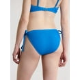 thumbnail image 4 of No Boundaries Women's Crinkle Side Tie Bikini Bottom, Sizes XXS-XXL, 4 of 4
