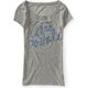 thumbnail image 1 of Aeropostale - Camiseta gráfica con guiones de lentejuelas para mujer, gris, mediana Aeropostale Camiseta gráfica, 1 of 1