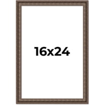 16x24 Ornate Brown Real Wood Picture Frame Width 1.5 Inches | Interior Frame Depth 0.5 Inches |