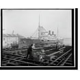thumbnail image 2 of Historic Framed Print, S.S. Morro Castle, Cramps Shipyards, Philadelphia - 2, 17-7/8" x 21-7/8", 2 of 9
