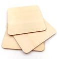 thumbnail image 4 of Advancent Piezas de madera, rebanadas de cuadradas sin terminar, virutas de contrachapada en blanco de 40MM con esquinas Decoración del hogar, 4 of 6
