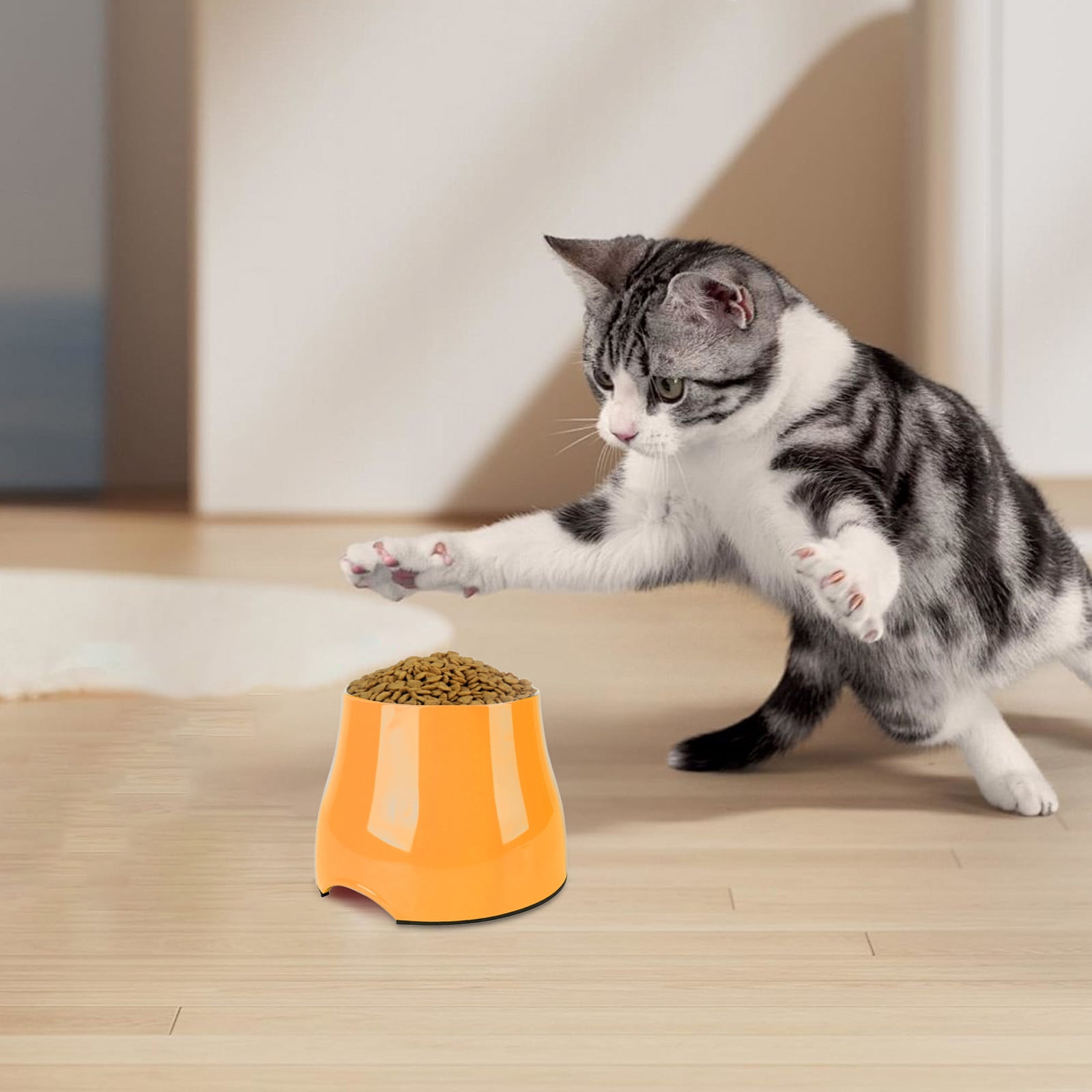 Pet Supplies Stainless Steel Elevated Bowl for Cats and Dogs Durable Raised Feeder Dish Designed for Optimal Comfort and Easy