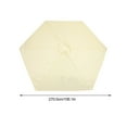 thumbnail image 2 of FOMIYES Canopy Beige Para Sombrilla Exterior Con Ventilación Y Protección Contra Lluvia Y Sol, 2 of 8