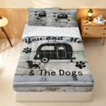 thumbnail image 2 of Erosebridal RV Camper Car Zipper Full Size Comforter Sets with Fitted Sheet and 2 Pillowcases, Cartoon Travel Trailor Zipper Bedding Set, Reversible, 2 of 7