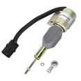 thumbnail image 2 of Stainless Steel Durable Shut Off Valve, Black Three Plug Shut Off Solenoid, for Excavator  Pc200-6 Excavator Engine  Excavator, 2 of 8