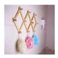 thumbnail image 6 of Topboutique Expandable Wooden Hanger Accordion Style Wood Wall 2" Pegs Coat Hat Mug Rack (2 Racks), 6 of 7