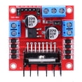 thumbnail image 1 of Módulo de controlador de motor de CC L298N puente H dual de 5 V para automóvil inteligente (condensadores de chip), 1 of 6