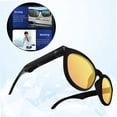 thumbnail image 4 of de sol de conducción ósea G4, Auriculares de conducción ósea Bluetooth Auriculares inalámbricos manos Auriculares abiertos - Amarillo Soledad auricular de conducción ósea, 4 of 10