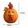 thumbnail image 3 of AMARHH Hand Painted Farm Animal Pumpkin Figurine, Weather Resistant Resin Ornament for Outdoor Patio Decor, Vintage Farmhouse Table Centerpiece for Fall and Thanksgiving, 3 of 3