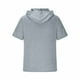 thumbnail image 4 of pstuiky camisetas para hombre, Blusa tipo túnica holgada de manga corta con capucha para hombre, de verano, de secado rápido, elástica y con protección solar. camisas casuales para hombre xxl, 4 of 5