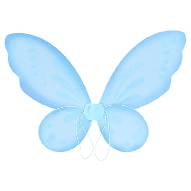 Ala De Plumas Azules Con Correas Elásticas Para Cosplay – Accesorio Ligero De Disfraz Para Fiestas Temáticas Y Fotografía