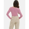 thumbnail image 2 of Long Sleeve Shirts for Women Scoop Neck Baselayer Casual Tops for Lady, 2 of 6