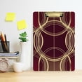 thumbnail image 2 of FORMRS Acrylic Clipboard with Low Profile Clip Standard A4 Letter Size, 12.5" x 9", Gold Abstract Pattern, 2 of 8