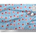 thumbnail image 3 of Soimoi Polyester Crepe Fabric Dot & Floral Artistic Print Fabric by The Yard 42 Inch Wide, 3 of 3