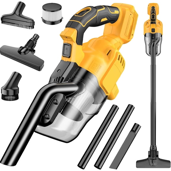 Cordless Vacuum Cleaner for Dewalt 20V MAX Battery, Handheld Vacuum Cleaner for Home Car Hardwood Floor Carpet, Portable Shop Vacuum with Washable HEPA Filter & Charging & Battery