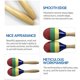 thumbnail image 5 of 1 par de maracas de madera Martillo de arena Rumba Shakers Sonajeros Arena, 5 of 6