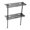 Double Layer, variant on Outdoor Grill Stand Table Storage Organizer Aluminum Metal for Outside Single Single Layer