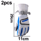 thumbnail image 2 of Guantes de esquí unisex impermeables a prueba de viento de invierno cálidos para snowboard, blanco, L, 2 of 5