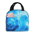 thumbnail image 1 of Fotbe Blue Shell Bolsa Térmica con Estampado y Forro de Aluminio Grueso Bolsa de Almuerzo con Bolsillo Frontal para Hombres y Mujeres, Ideal para Trabajo, Escuela, 1 of 8