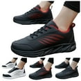 thumbnail image 7 of Sopiago Mens Running Shoes Tennis Casual Fashion Slip on Walking Shoes Comfort Non Slip Work Sport Sneakers Mens Black,8.5, 7 of 7