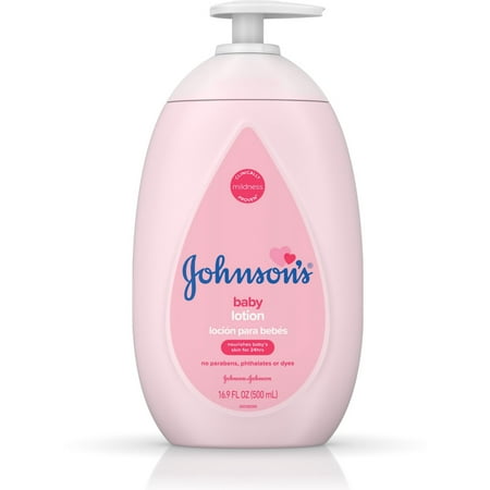 Johnson's Moisturizing Pink Baby Lotion with Coconut Oil, 16.9 fl.