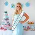 thumbnail image 5 of Racing Car Mom to Be Sash Blue Vintage Race Car Baby Shower Decorations Retro Racing Car Checkered Flag Sash for Pregnancy New Parents Photo Props Let's Go Racing Baby Shower Party Favors, 5 of 7