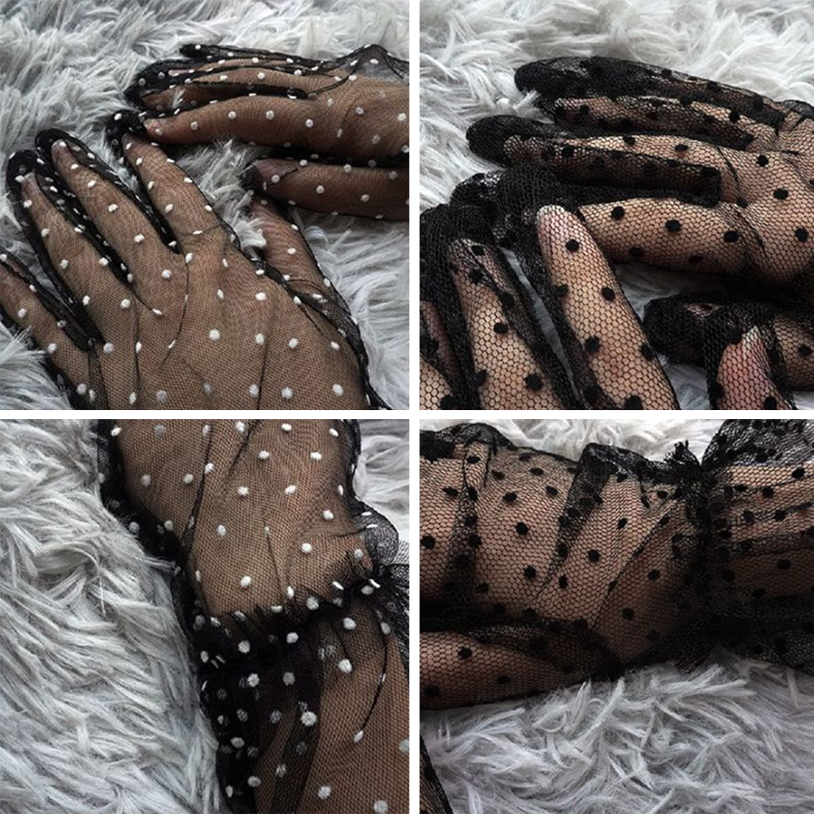 Designer Black Tulle Black Lace Gloves For Women With Embroidered Letters  Print, Lace Detailing, And Thin Fabric Perfect For Driving, Parties, Or  Fashion Available In 2 Sizes From Fashionladies2007, $14.96